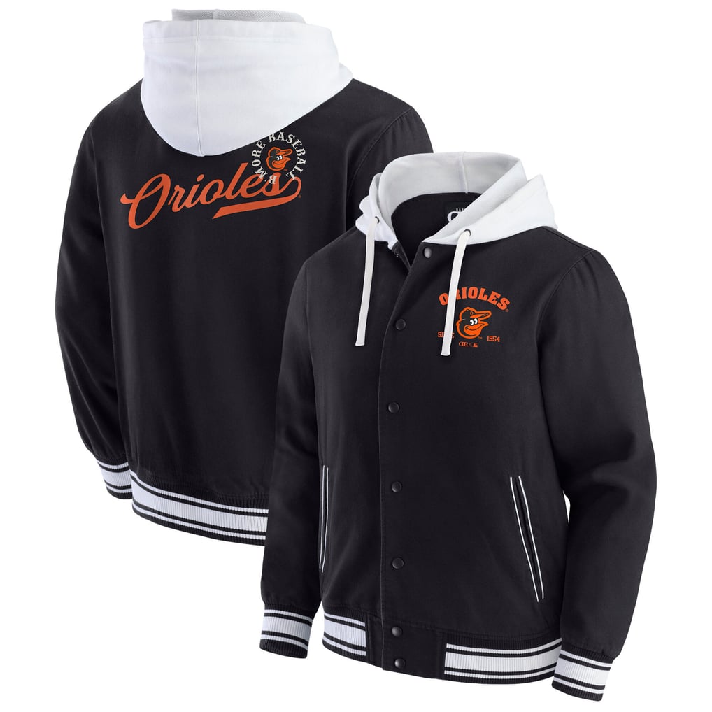  Baltimore Orioles Darius Rucker Collection by Fanatics Full-Snap Hooded Jacket - Black